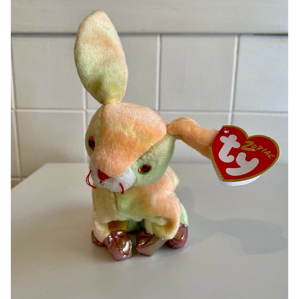 Zodiac Rabbit - Ty Beanie Babies Collectible